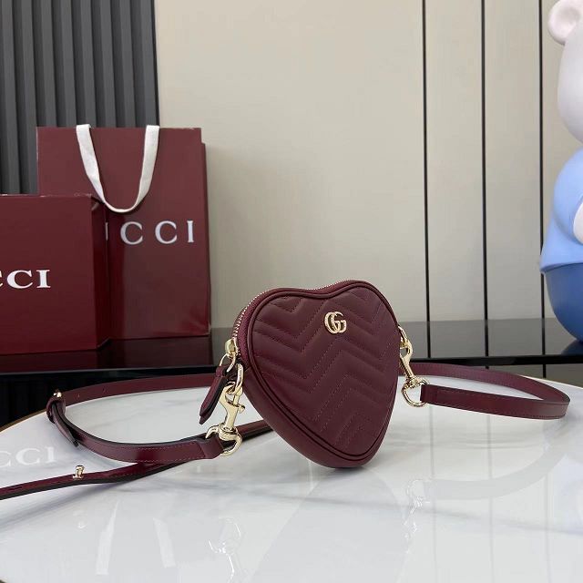GG original calfskin marmont mini shoulder bag 837753 bordeaux