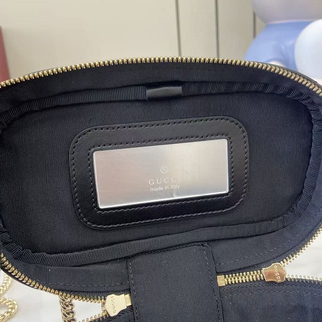 GG original calfskin marmont mini vanity bag 837455 black
