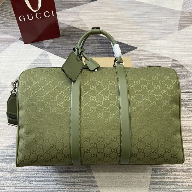 GG original canvas canvas large duffle bag 834793 green