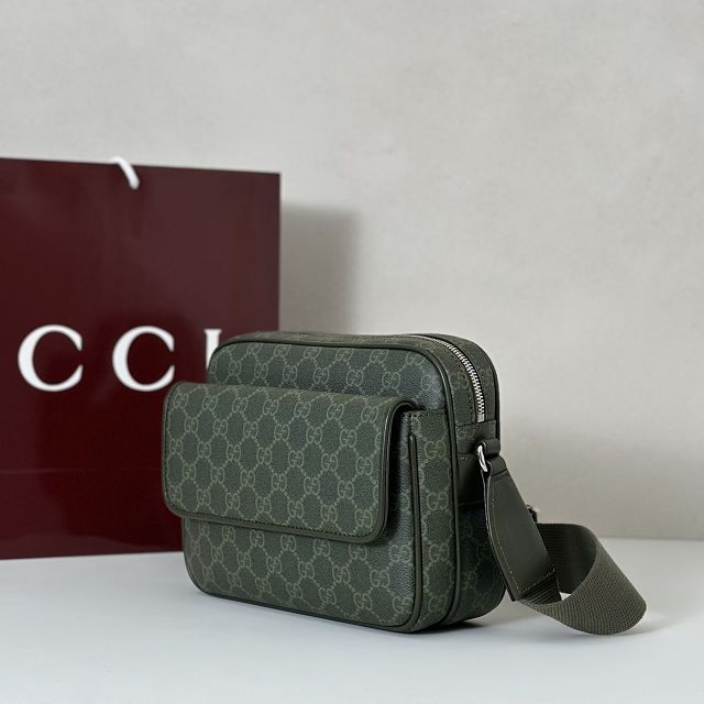 GG original canvas small crossbody bag 795479 green