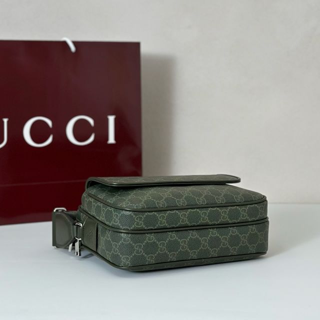 GG original canvas small crossbody bag 795479 green