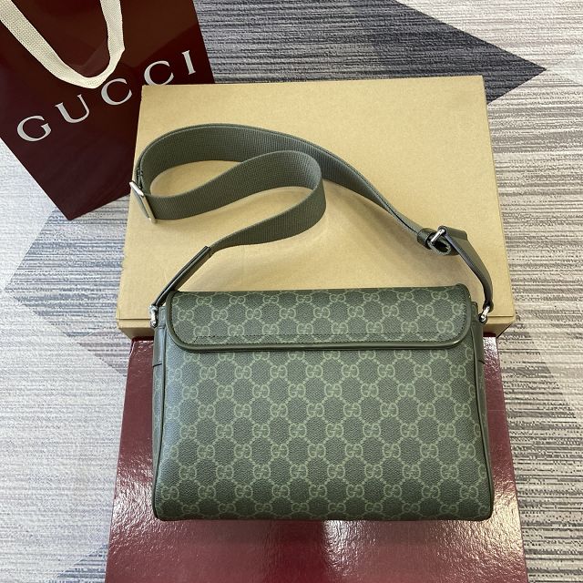 GG original fabric medium crossbody bag 792124 green
