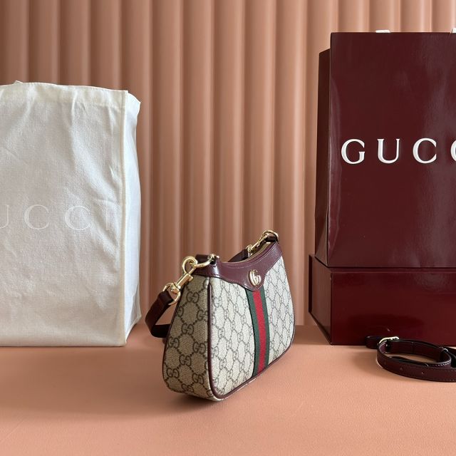 GG original fabric ophidia small shoulder bag 841341 bordeaux