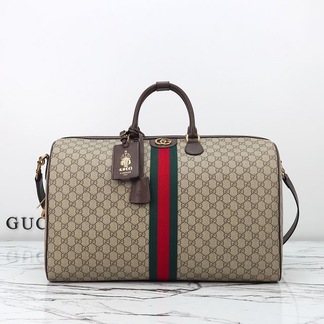 GG original fabric savoy large duffle bag 834458 brown