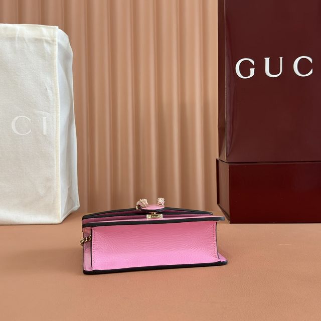 GG original calfskin dionysus mini wallet on chain 837370 pink