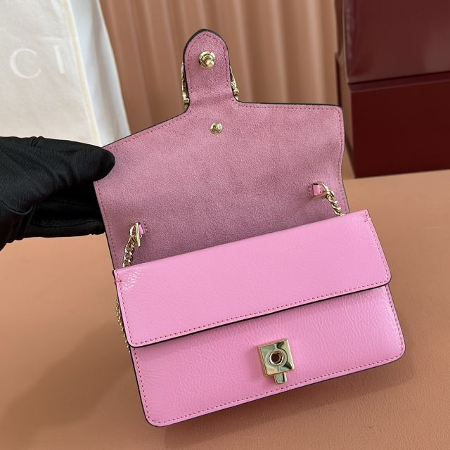 GG original calfskin dionysus mini wallet on chain 837370 pink