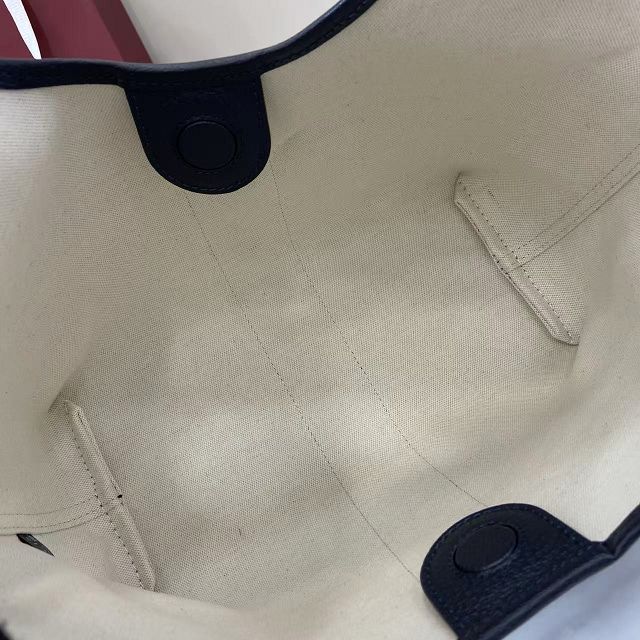 GG original canvas giglio small tote bag 860845 blue