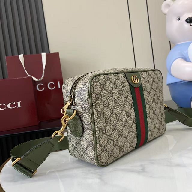 GG original fabric ophidia medium crossbody bag 834468 green
