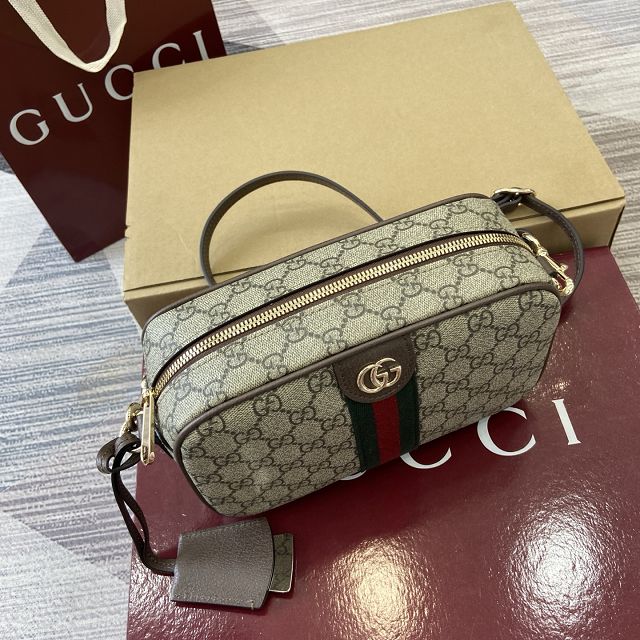 GG original fabric ophidia small camera bag 841310 brown