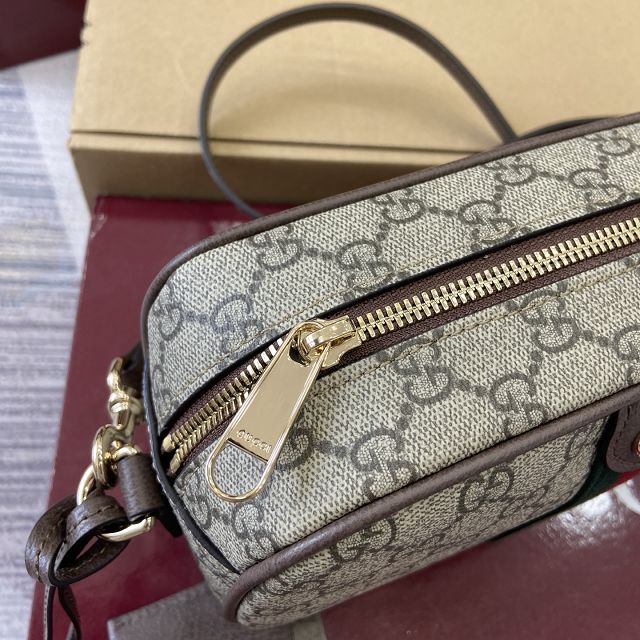 GG original fabric ophidia small camera bag 841310 brown