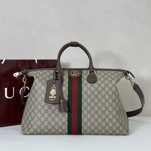GG original fabric savoy medium duffle bag 834469 brown