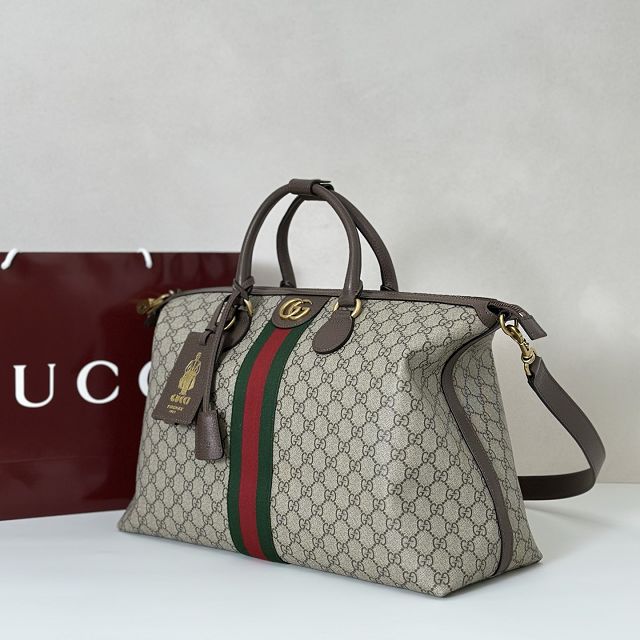 GG original fabric savoy medium duffle bag 834469 brown