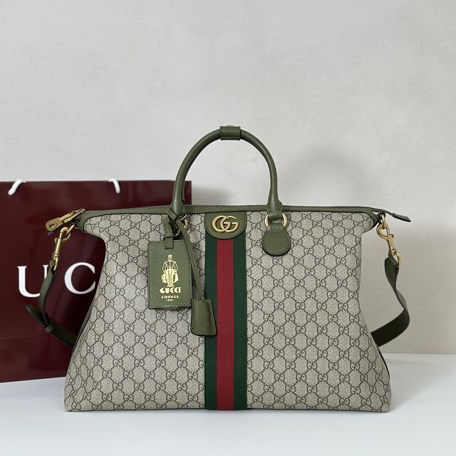 GG original fabric savoy medium duffle bag 834469 green