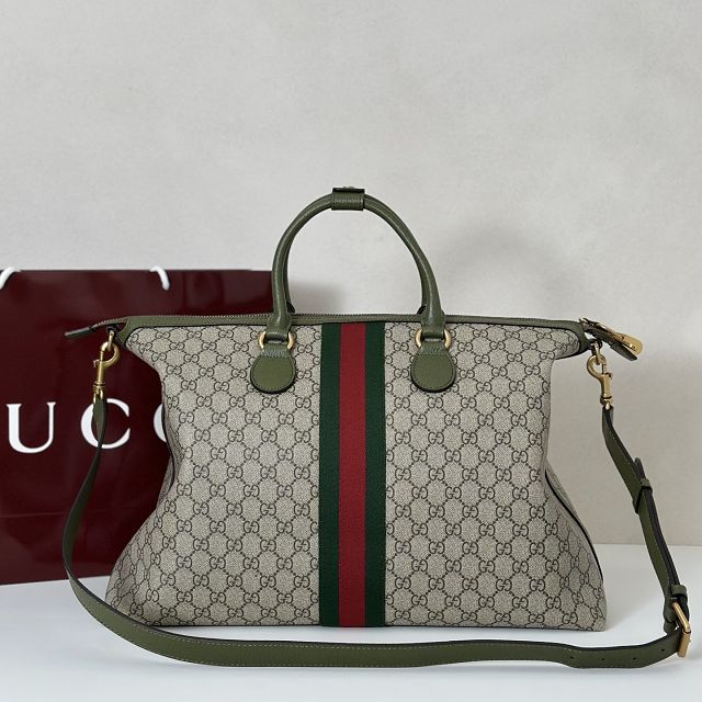 GG original fabric savoy medium duffle bag 834469 green