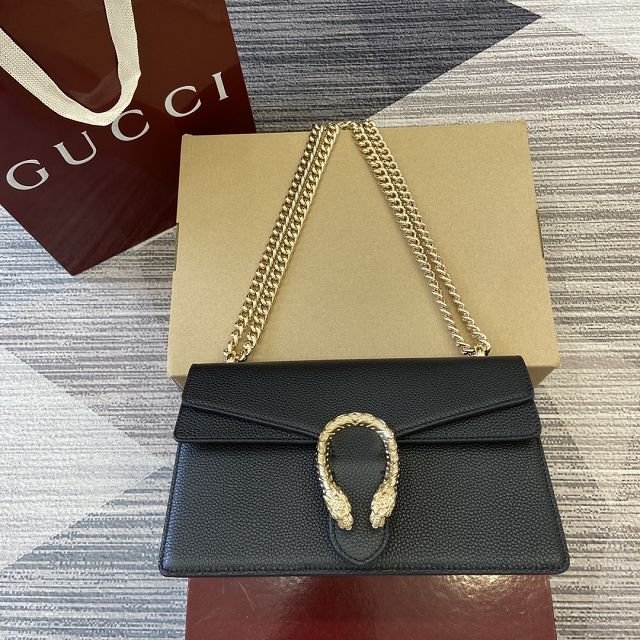 GG original grained calfskin dionysus medium shoulder bag 795005 black