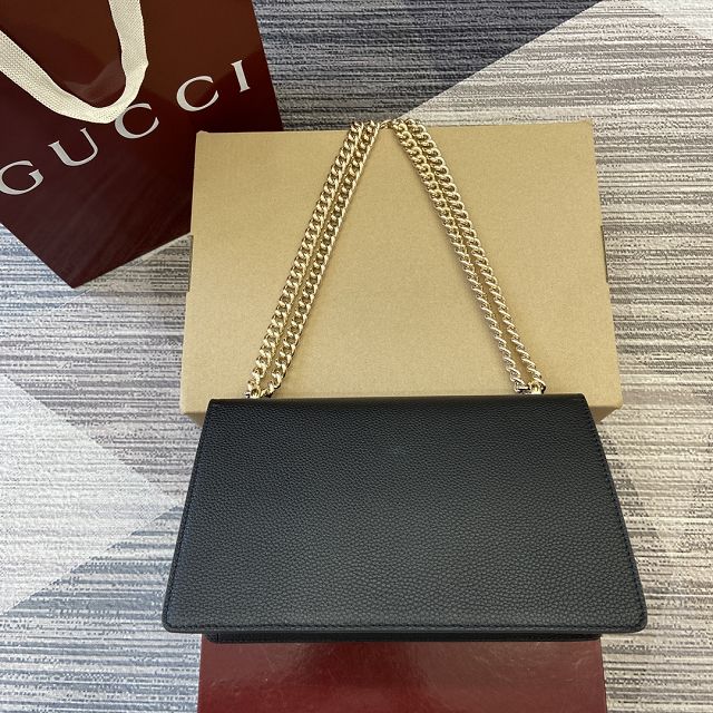 GG original grained calfskin dionysus medium shoulder bag 795005 black