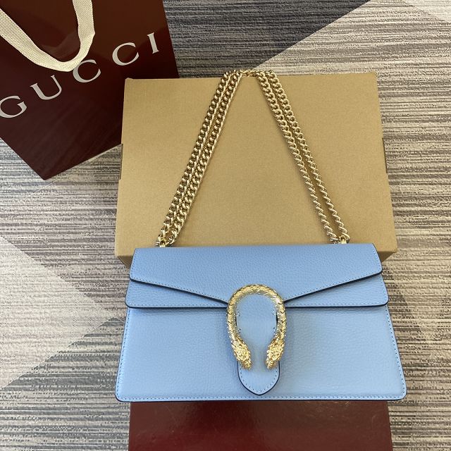 GG original grained calfskin dionysus medium shoulder bag 795005 blue