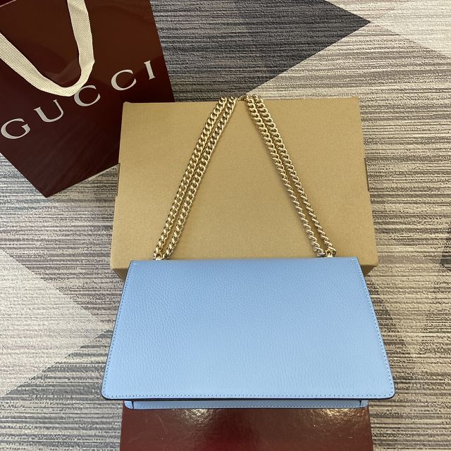GG original grained calfskin dionysus medium shoulder bag 795005 blue