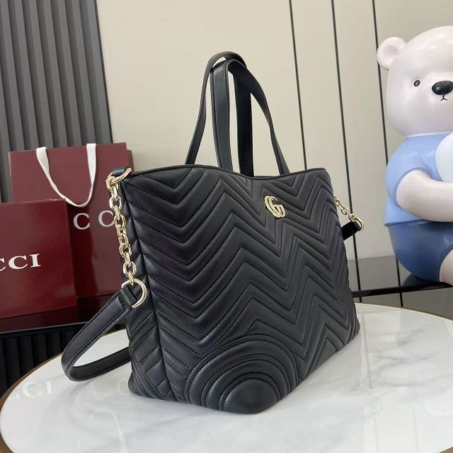 GG original lambskin betty medium tote bag 847387 black