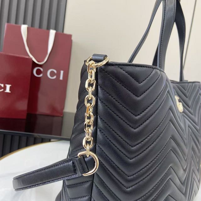 GG original lambskin betty medium tote bag 847387 black