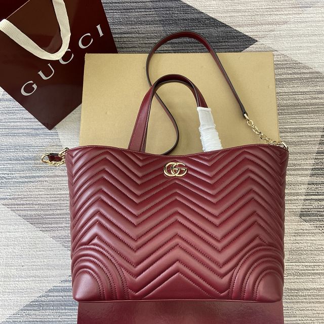 GG original lambskin betty medium tote bag 847387 bordeaux