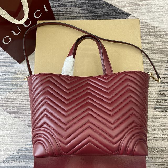 GG original lambskin betty medium tote bag 847387 bordeaux