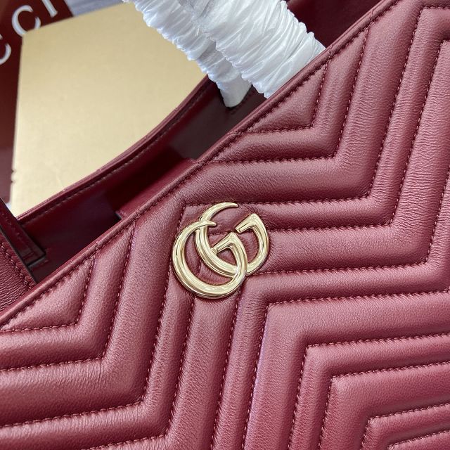 GG original lambskin betty medium tote bag 847387 bordeaux