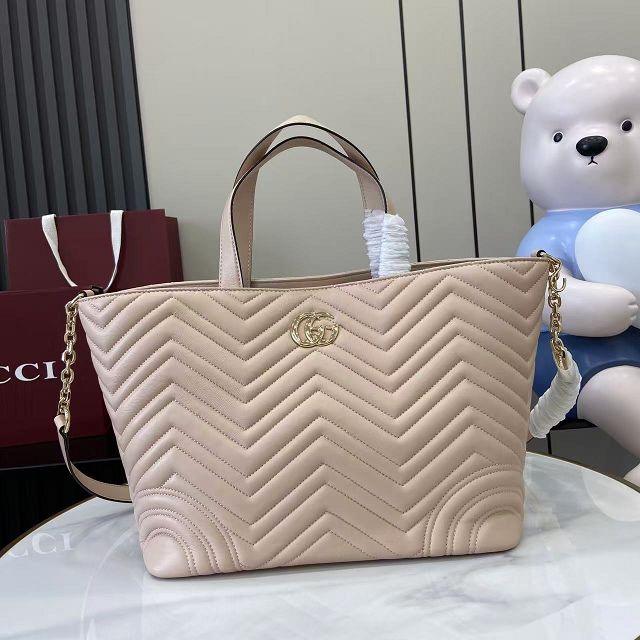 GG original lambskin betty medium tote bag 847387 pale pink