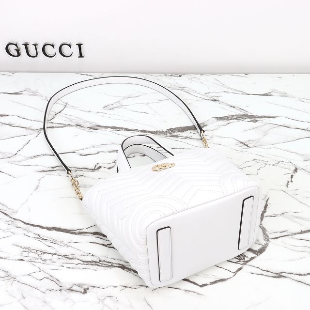 GG original lambskin betty medium tote bag 847387 white