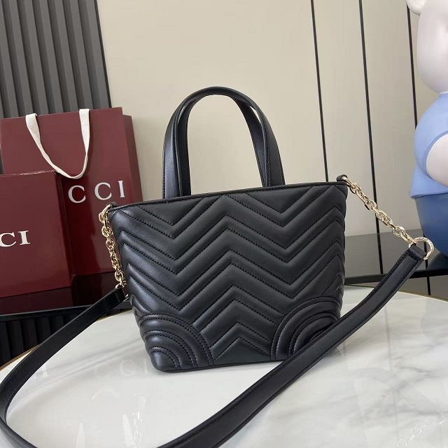 GG original lambskin betty small tote bag 847386 black