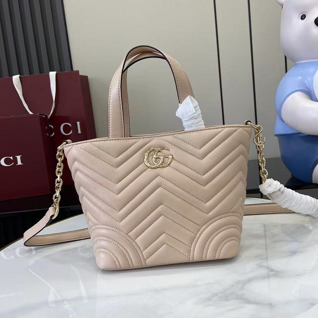 GG original lambskin betty small tote bag 847386 pale pink