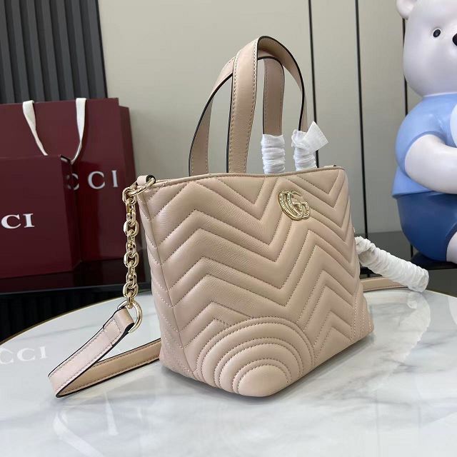 GG original lambskin betty small tote bag 847386 pale pink