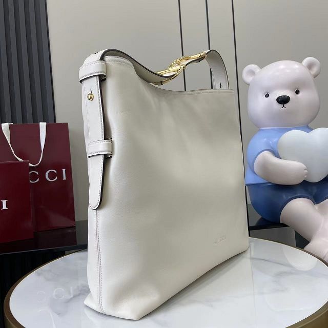 GG original calfskin beatrix large tote bag 850546 white