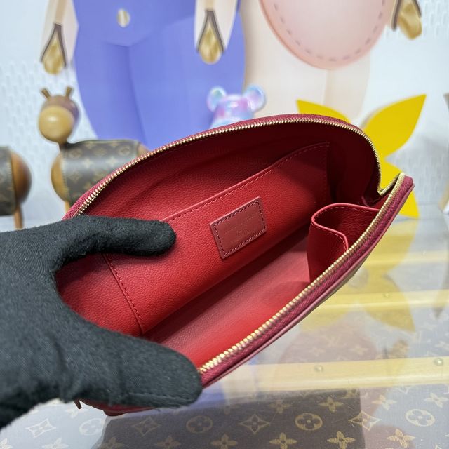 Louis vuitton original epi leather pochette cosmetique M15197 bordeaux