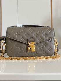 Louis vuitton original calfskin pochette metis east west handbag M25910 smoke