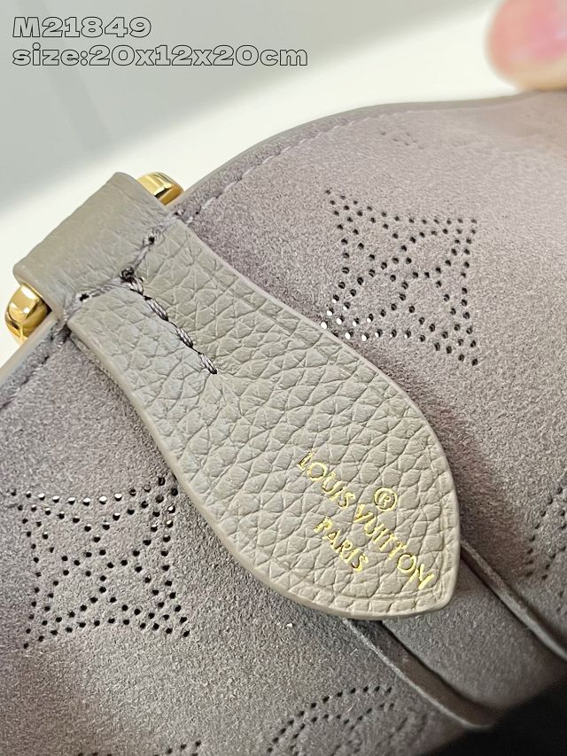 Louis vuitton original mahina calfskin blossom pm tote M25861 smoke