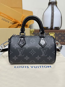 Louis vuitton original monogram eclipse nano speedy M26573