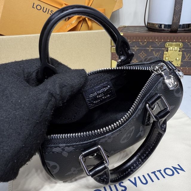 Louis vuitton original monogram eclipse nano speedy M26573