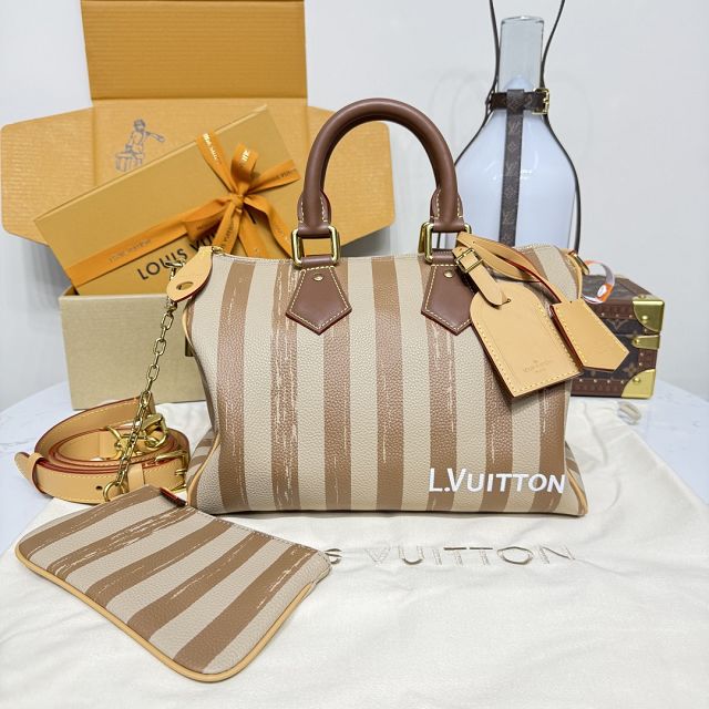 Louis vuitton original soft calfskin speedy P9 30 M21122 apricot