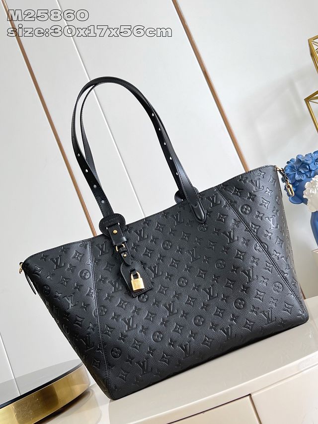 Louis vuitton original calfskin all in one mm handbag M25860 black