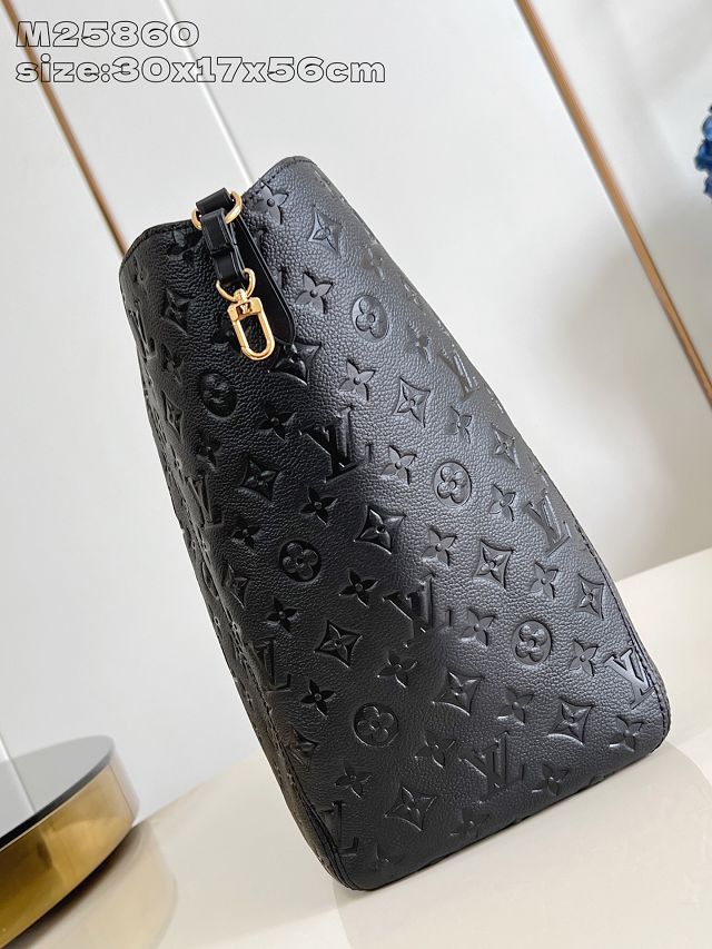 Louis vuitton original calfskin all in one mm handbag M25860 black