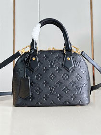 Louis vuitton original calfskin alma BB handbag M26409 black