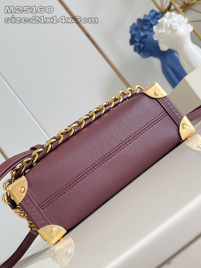 Louis vuitton original calfskin side trunk MM M25669 garnet