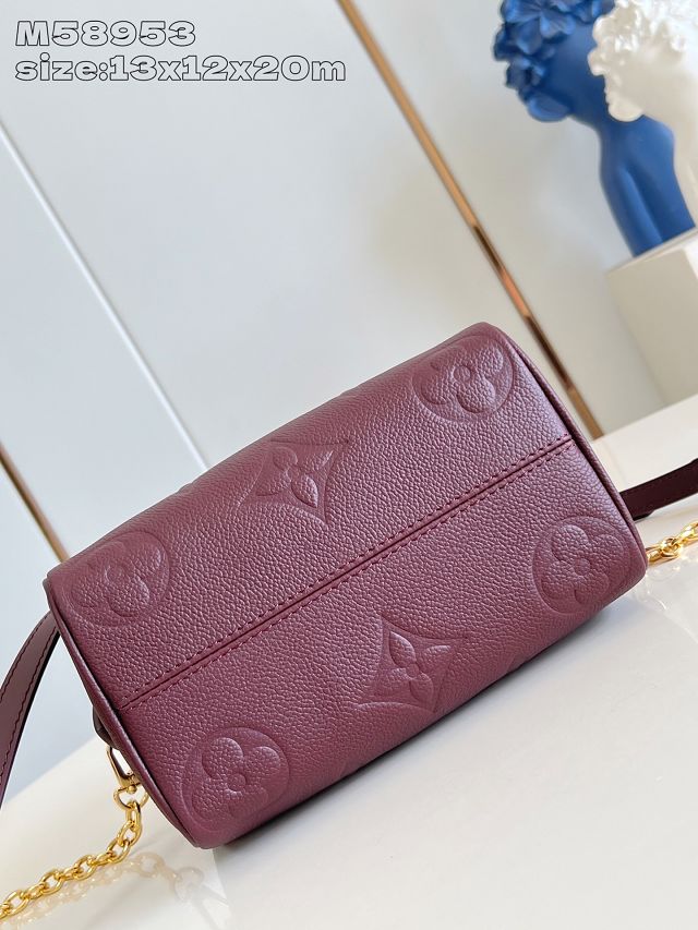 Louis vuitton original calfskin speedy 20 M25929 garnet