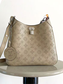 Louis vuitton original mahina calfskin all around MM M14617 grey