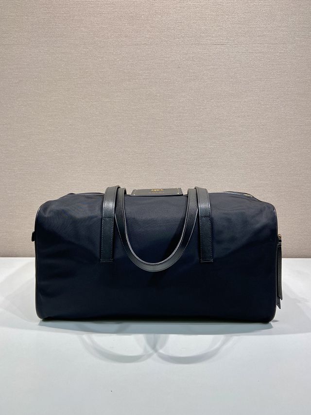 Prada original nylon medium travel bag 1BB135 black