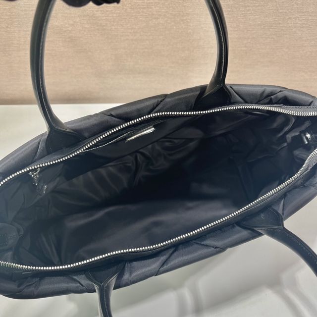 Prada original nylon large handbag 1BG435 black
