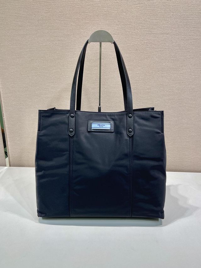 Prada original nylon large shopping bag 1BG184 black