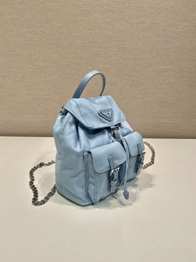 Prada original nylon mini backpack 1BH029 blue