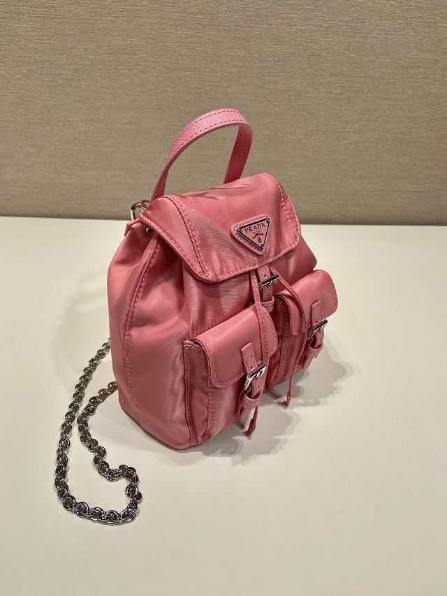 Prada original nylon mini backpack 1BH029 pink